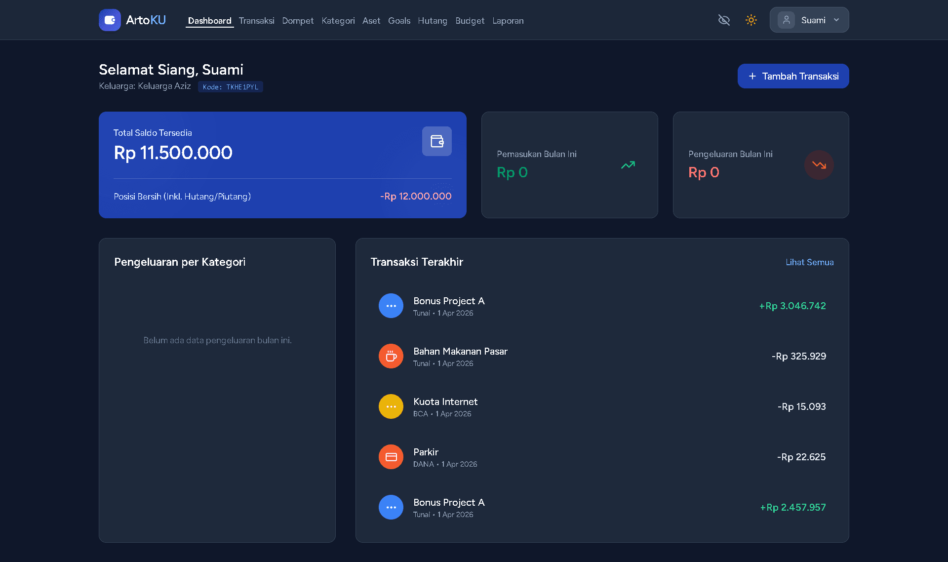 Aplikasi Pencatat Keuangan (Finance Management)